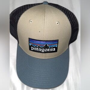 Patagonia Tan and Gray Trucker Hat